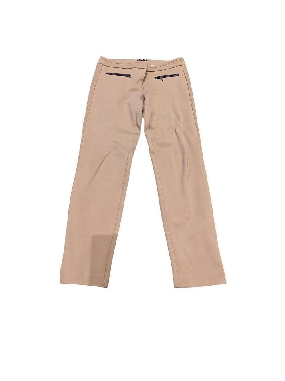 Dalia Collection Women's Tan Modern Fit Straight-Leg Knit Pants Size 8